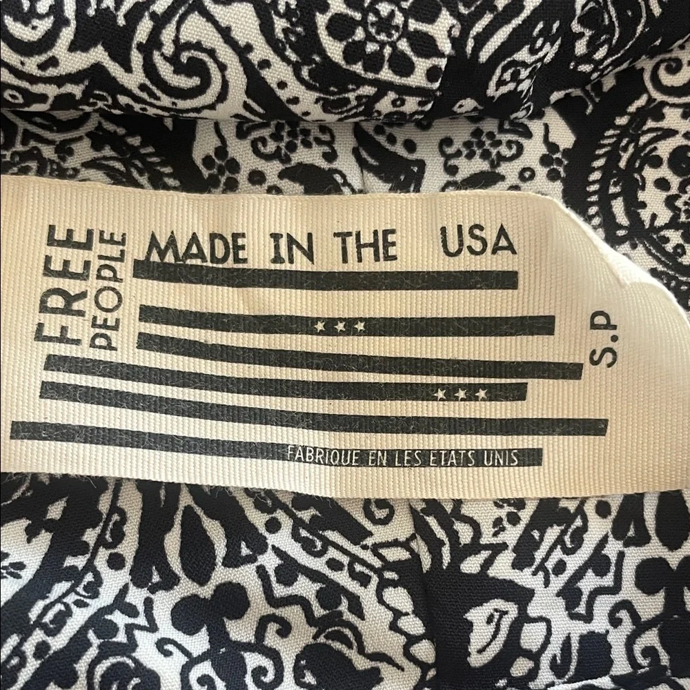 Free People Black and White‎ Crop Top - Picture 7 of 7